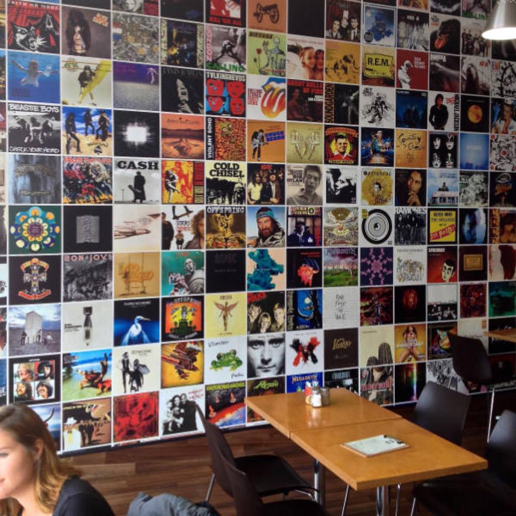 Music Cafe Wallpaper Mural