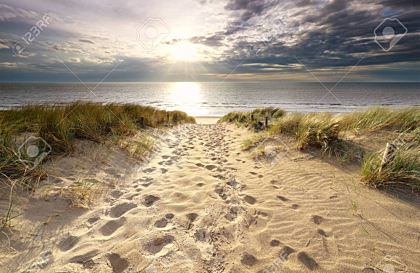 Sand path to the sea