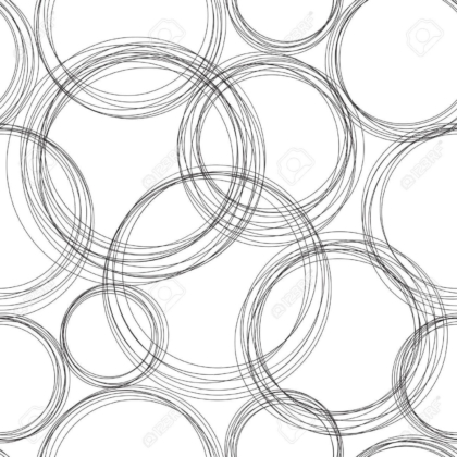 Monochrome Circles Pattern