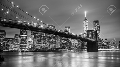 Brooklyn bridge and New York City Manhattan