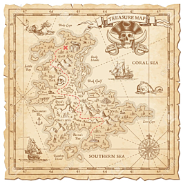 Treasure Map - misterwallpaper.com.au